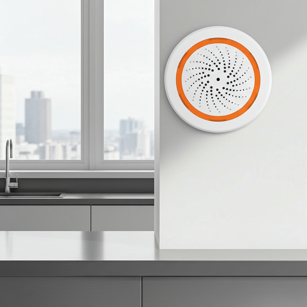 Coolcam Tuya Zigbee Smart Siren Alarm — Strobe Alerts, USB Powered