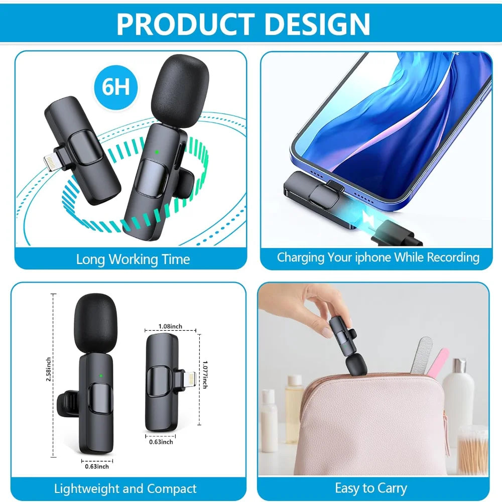 Crystal Clear Clip-on Mics