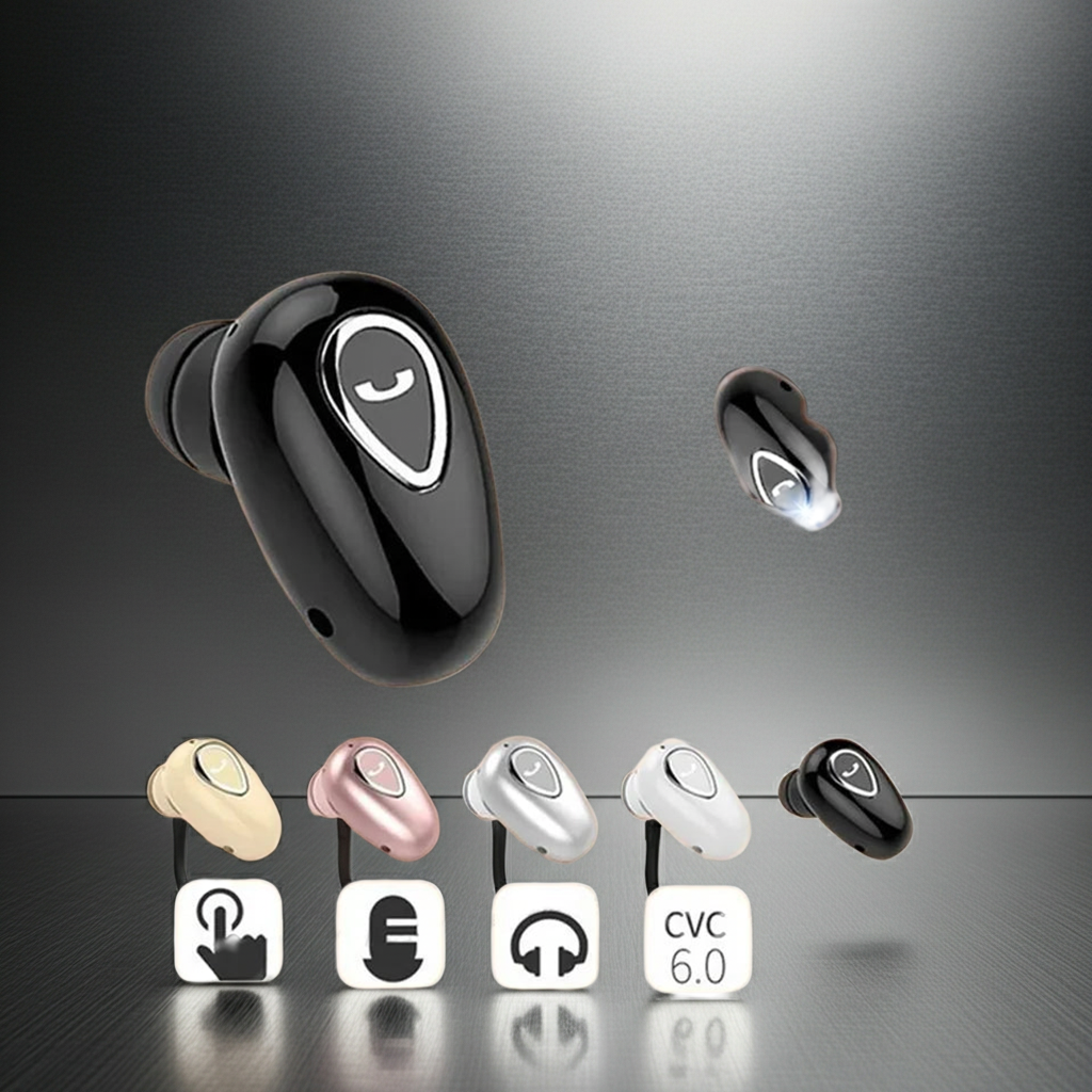 Mini Invisible Bluetooth Earphones with Mic