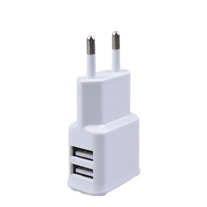 Universal 5V USB Power Adapter - AC to DC Charger, 1A/2A, EU/US Plug