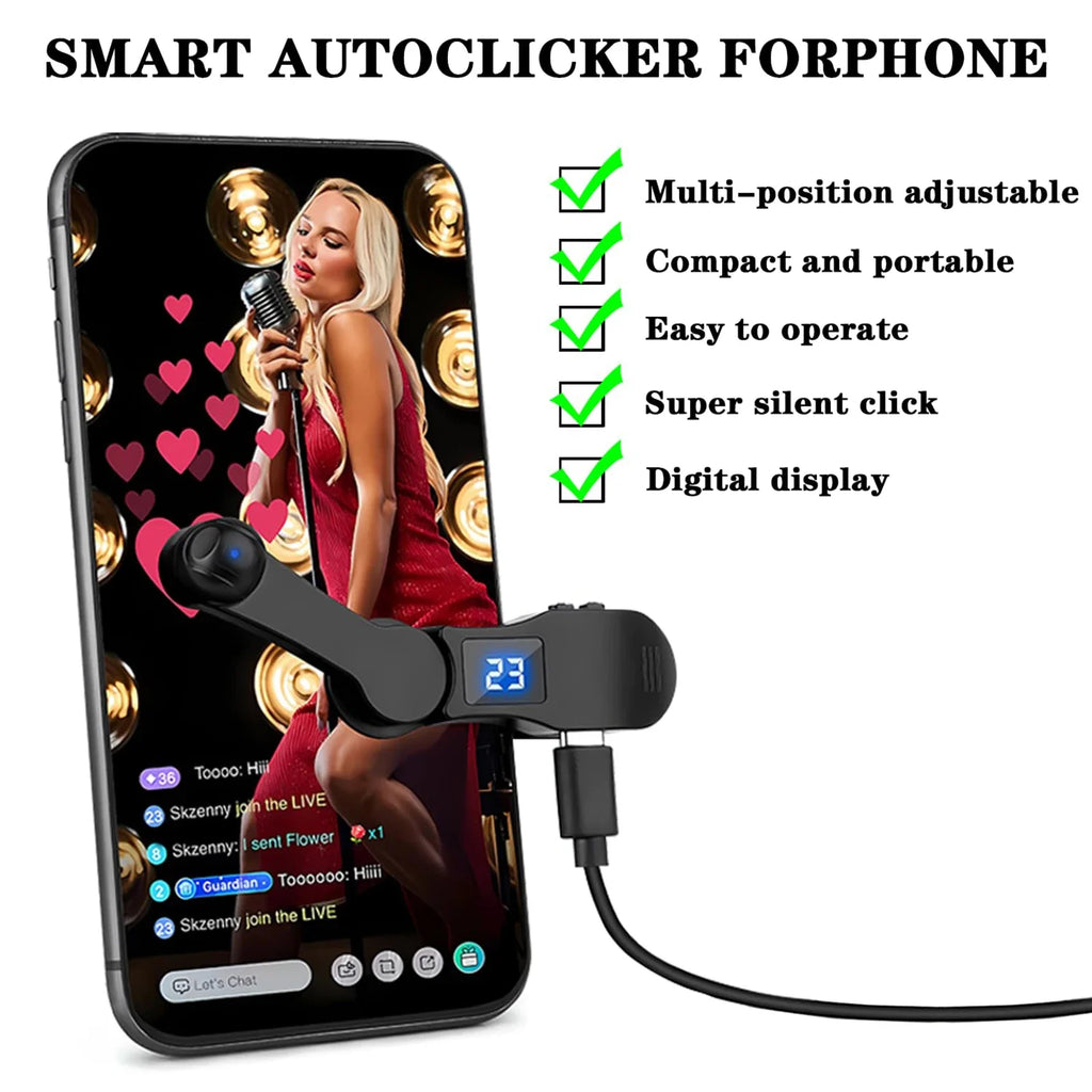 Auto Screen Clicker — USB Automatic Tapper for Phone & Streaming