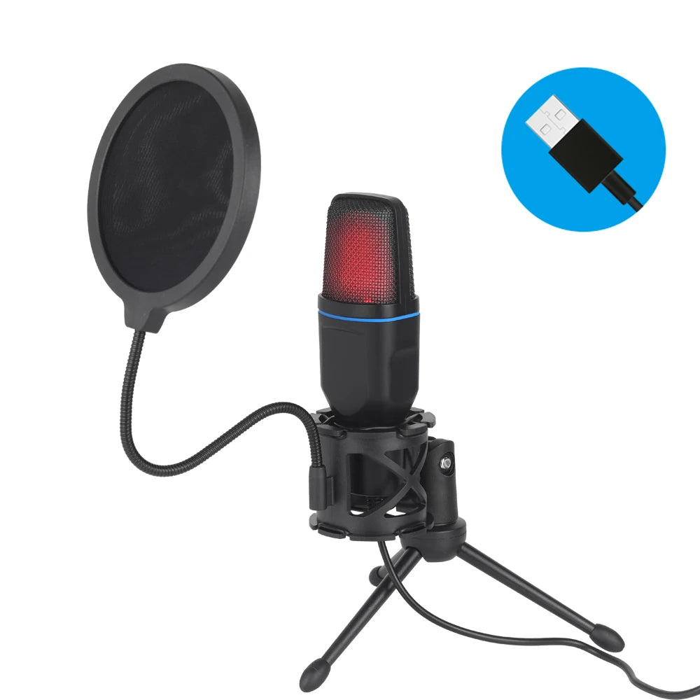 RGB USB Condenser Microphone for Gaming & Streaming