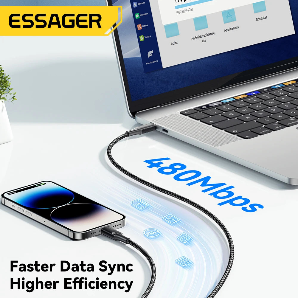 Essager USB-C to Lightning Fast Charging Cable