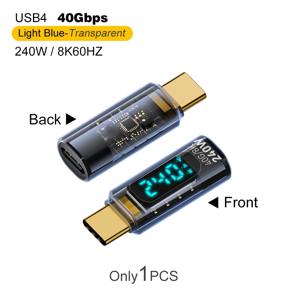 UGOURD USB4 40Gbps Type-C Adapter — 240W PD, 8K, Thunderbolt 3/4/5