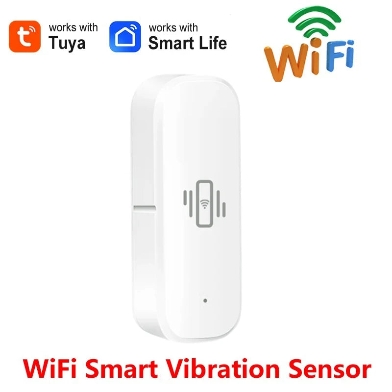 Tuya Smart WiFi Vibration Sensor with Real-Time Motion Alerts