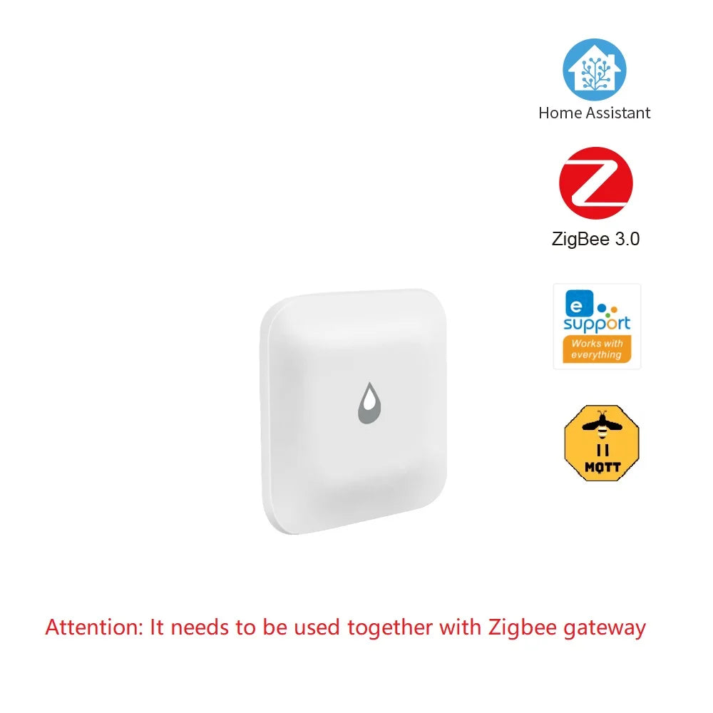 ZigBee Smart Water Leakage Detector — Tuya, Home Assistant & eWeLink
