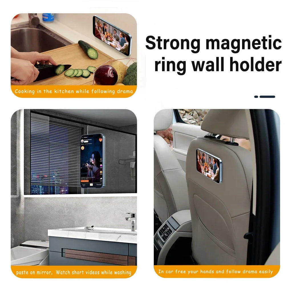 Universal MagSafe Magnetic Phone Stand & Ring Holder
