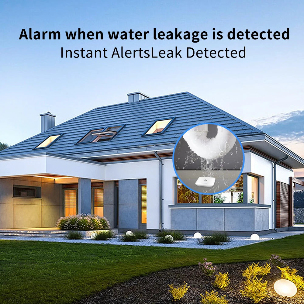 ZigBee Smart Water Leakage Detector — Tuya, Home Assistant & eWeLink