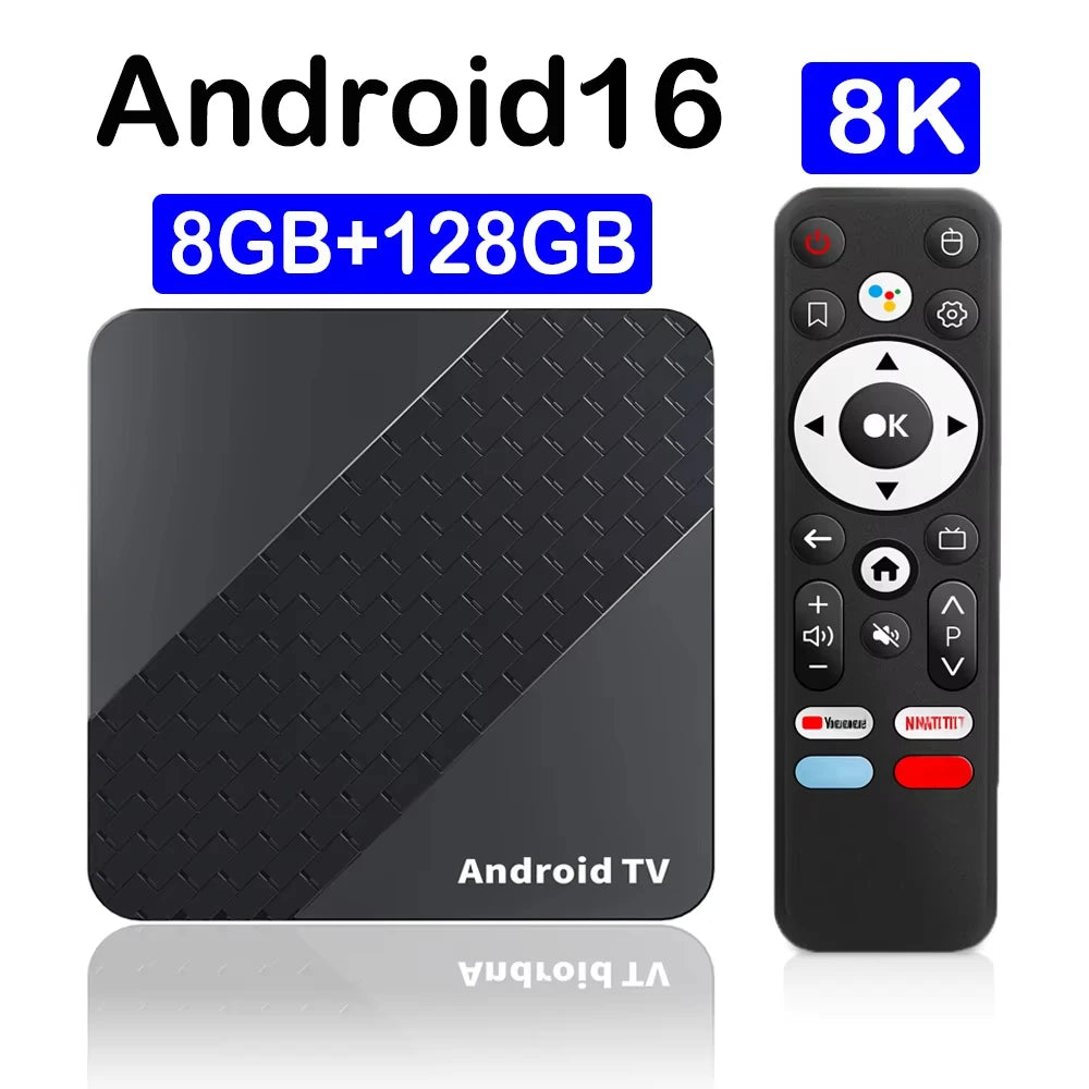 YOZHIXU X10 Android TV Box - 8K Streaming, WiFi 6, Bluetooth 6.0