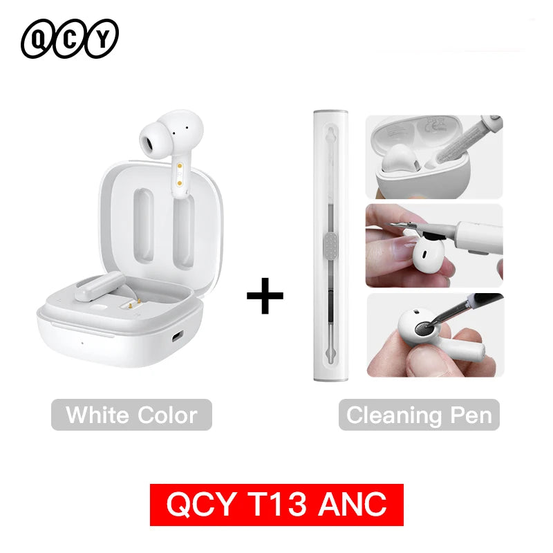 QCY T13 ANC Wireless Earbuds with 4-Mic Noise Cancellation