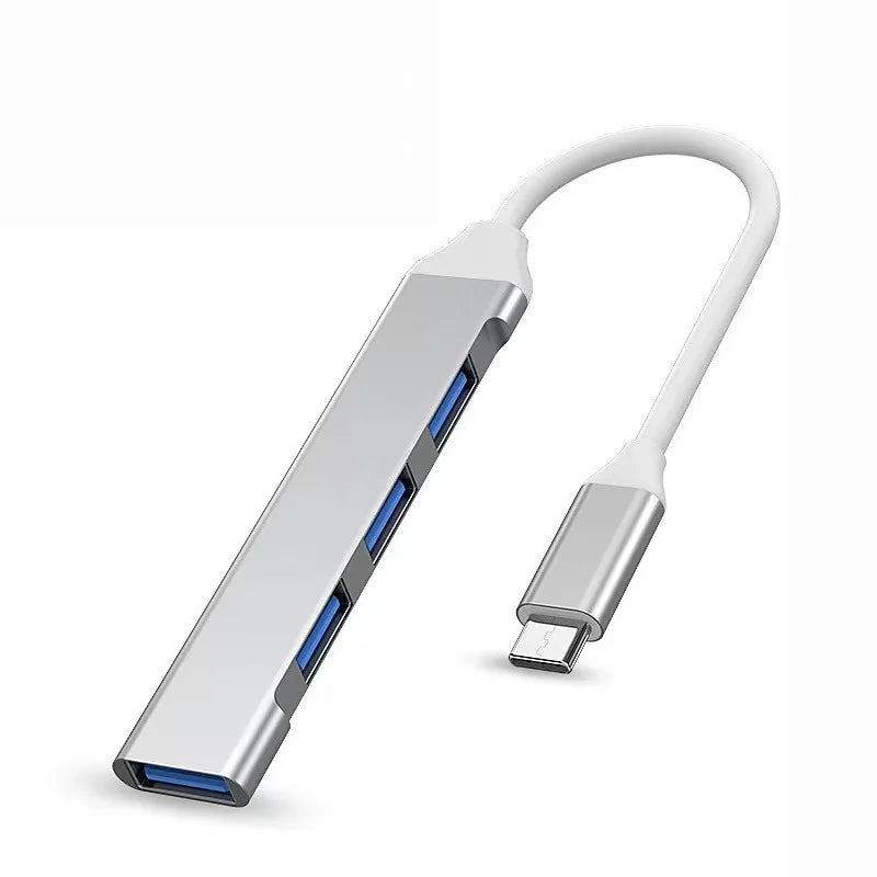 4-Port USB 3.0 Hub with High-Speed Data Transfer