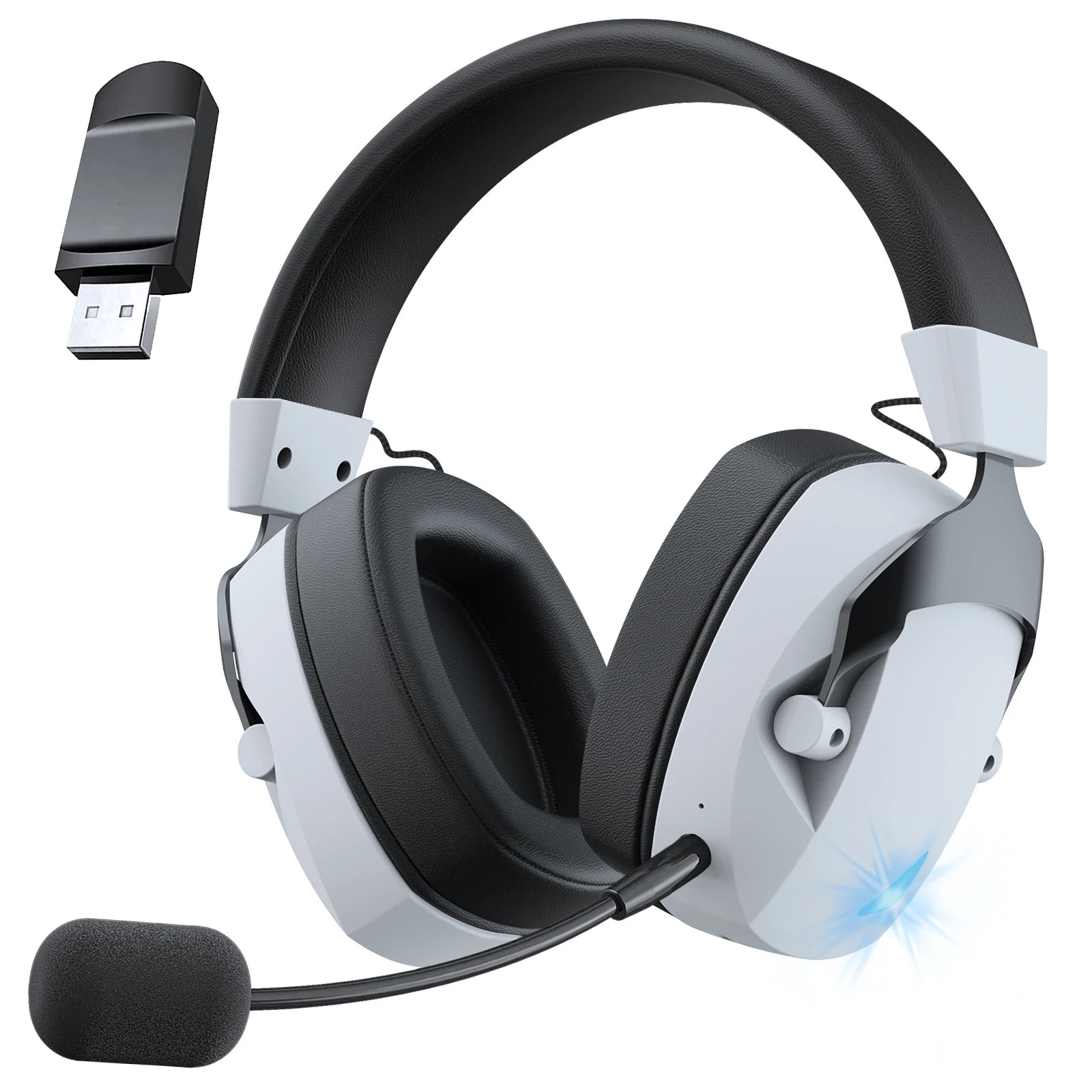 3-in-1 Gaming Headset — 2.4G Wireless, Bluetooth & Wired