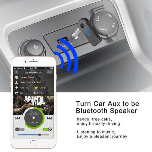 2-in-1 Bluetooth 5.0 Audio Receiver & Transmitter for Car & TV