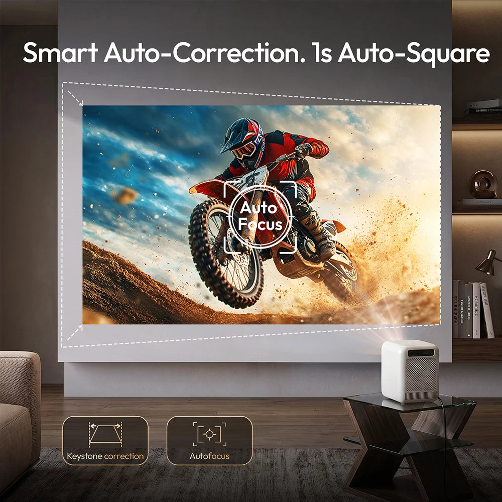 BYINTEK U4 Smart Mini Projector — 4K 1080P, WiFi, Android
