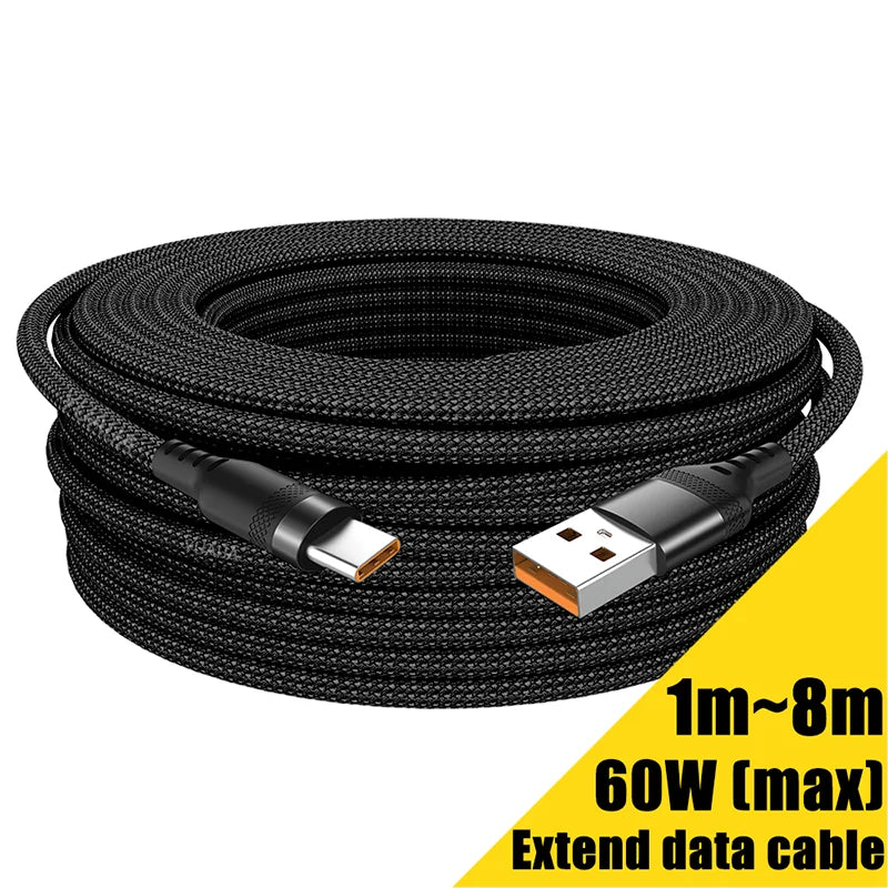 Extended Fast Charging USB-C Cable