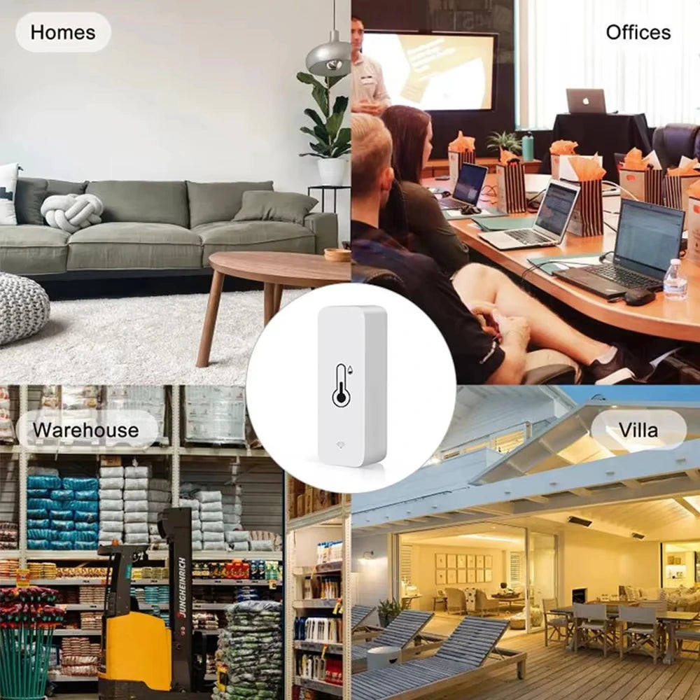 ZigBee 3.0 Smart Temperature & Humidity Sensor — Tuya & Alexa Compatible