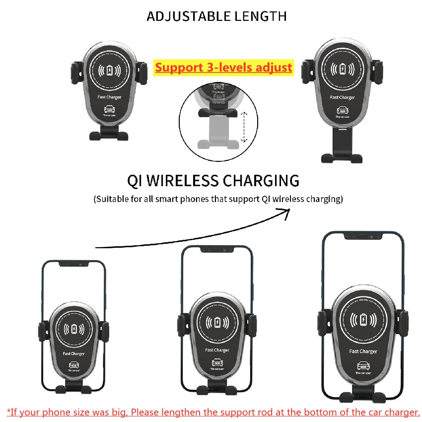 Wireless Fast Charger Car Mount
