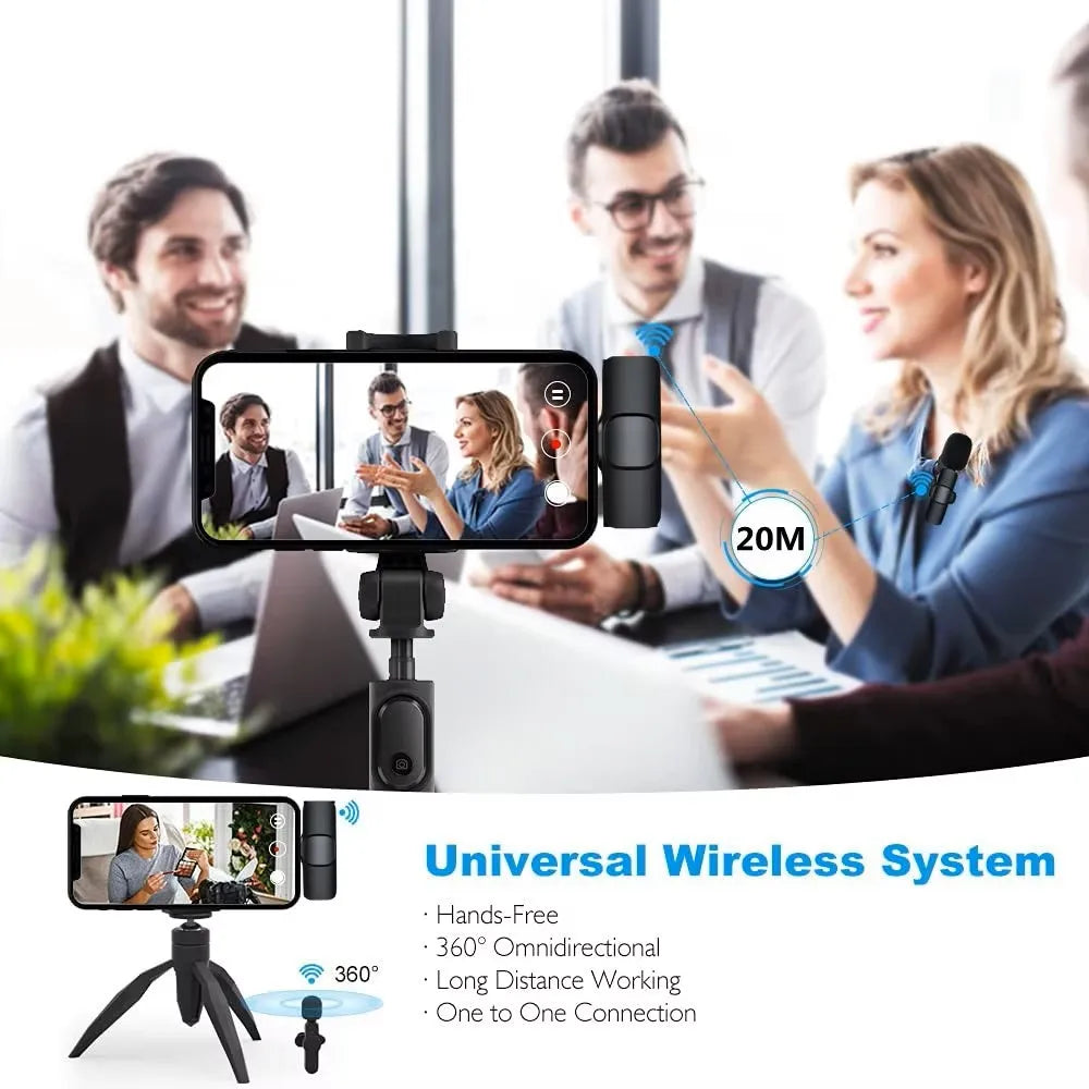 Lenovo Mini Wireless Lavalier Microphone for Live Streaming