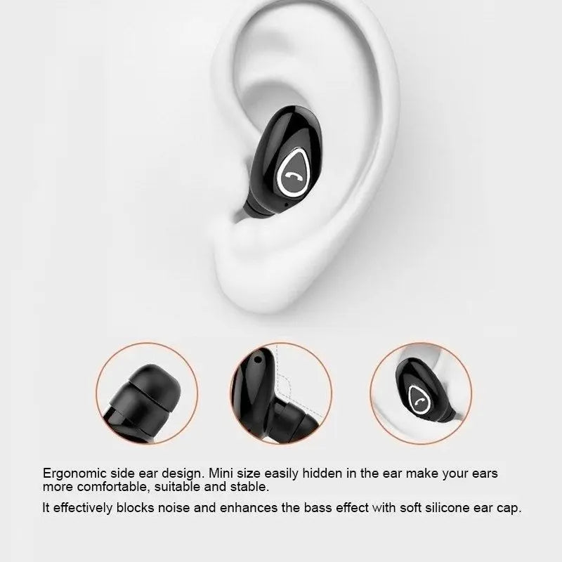 Mini Invisible Bluetooth Earphones with Mic