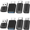 8-Pack USB-C Adapter Set - USB 3.0, USB-A & Micro USB Converters