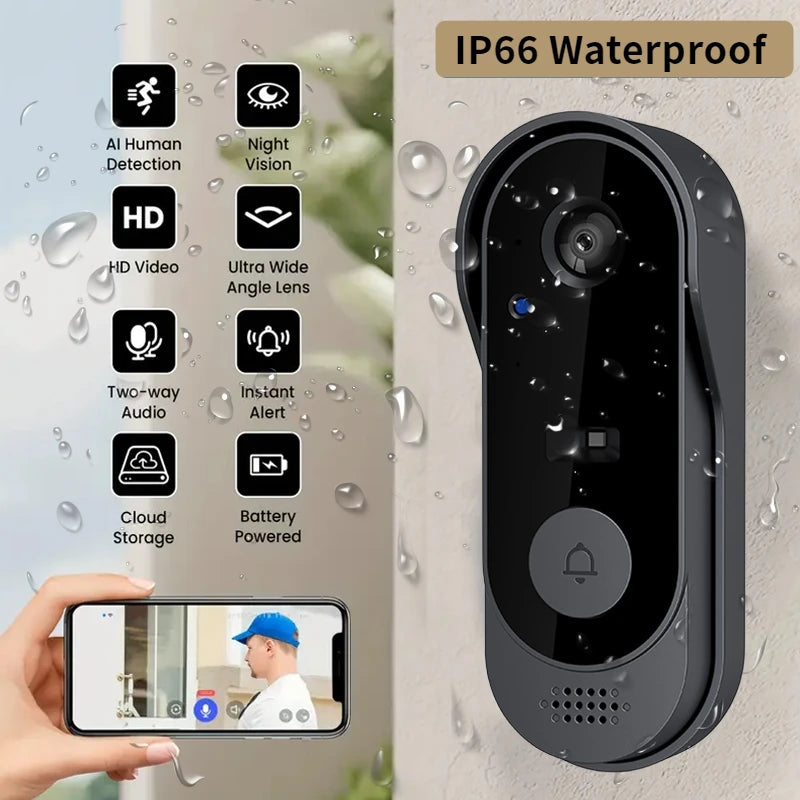 Tuya WiFi Smart Video Doorbell with Night Vision