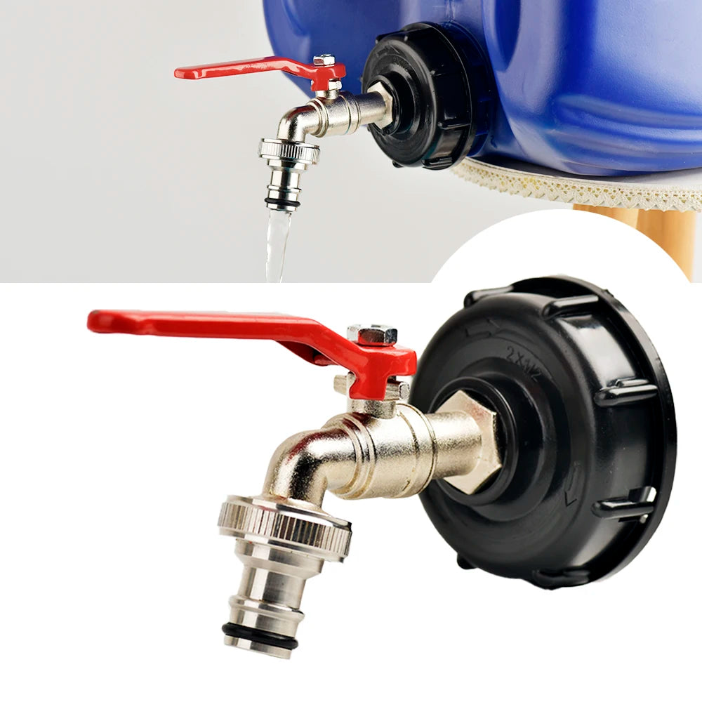 IBC Tank Tap Adapter S60x6 Thread to 16mm Quick Connect Valve Fitting