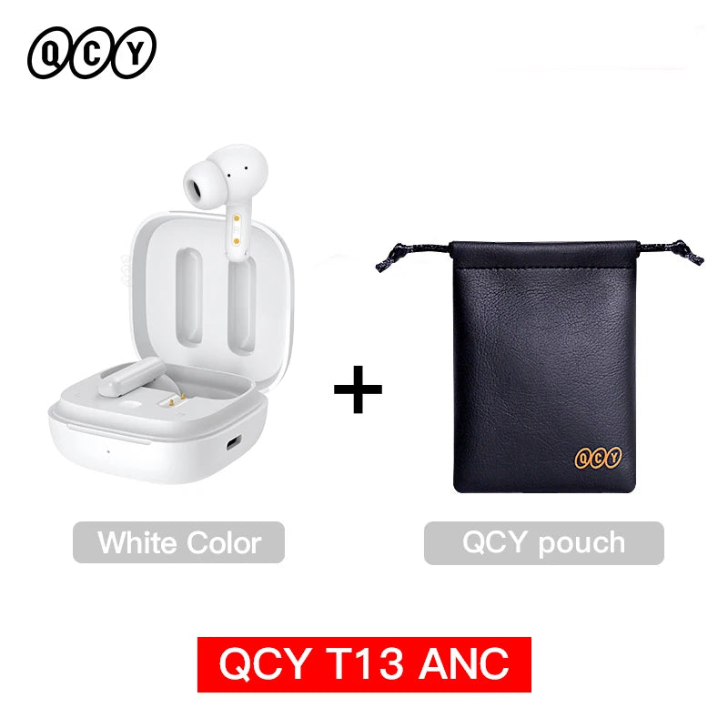 QCY T13 ANC Wireless Earbuds with 4-Mic Noise Cancellation