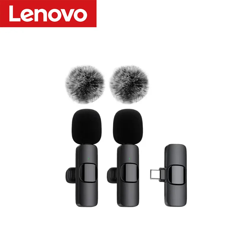 Lenovo Mini Wireless Lavalier Microphone for Live Streaming