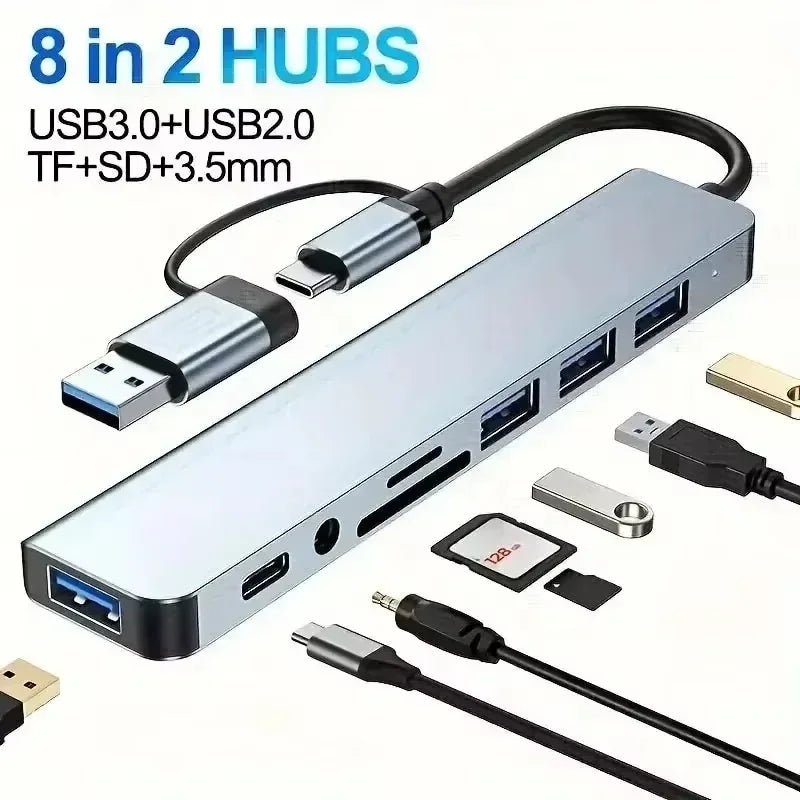 USB-C Hub Multi-Port Adapter with HDMI & RJ45