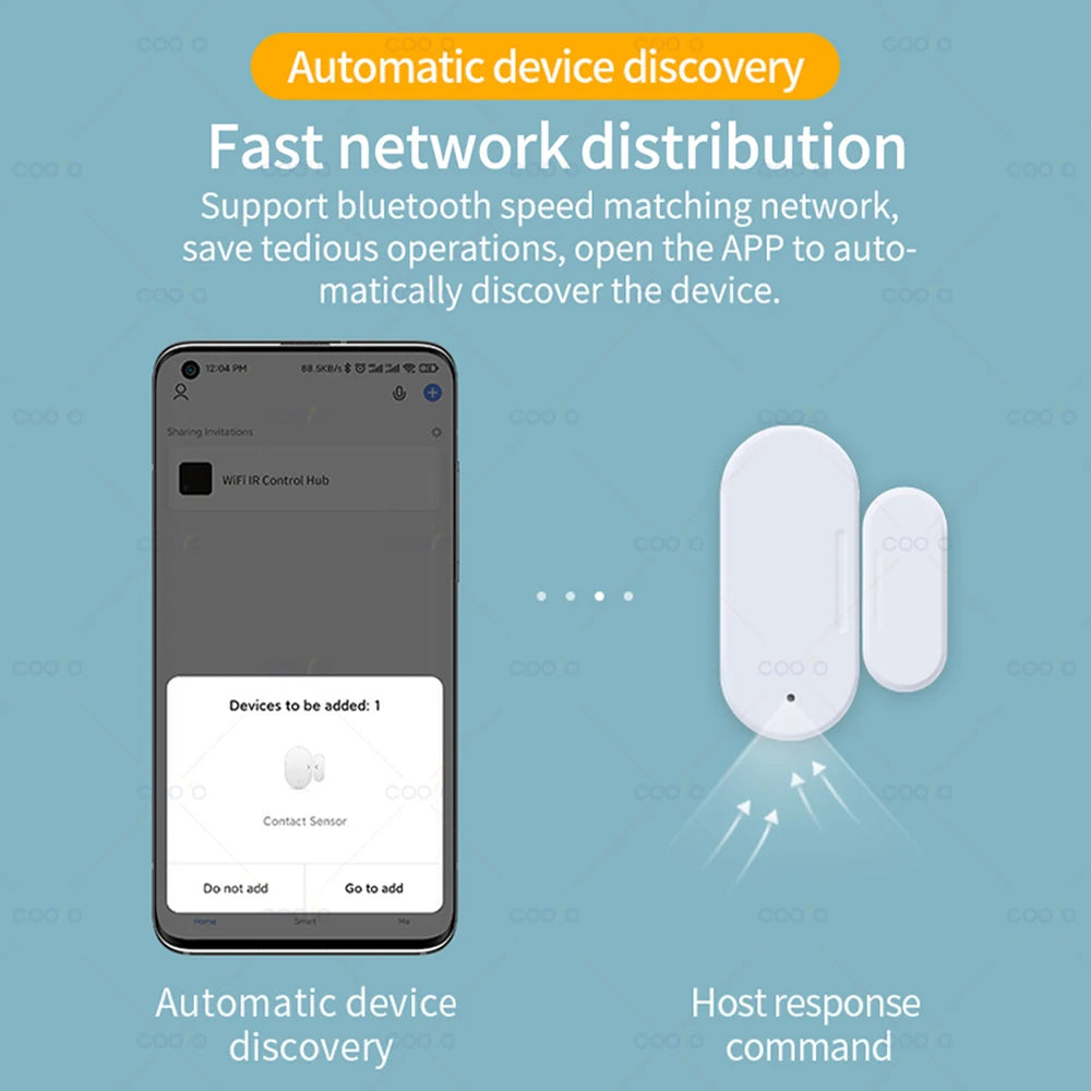 Smart ZigBee Door & Window Sensor with Light Detection & App Alerts