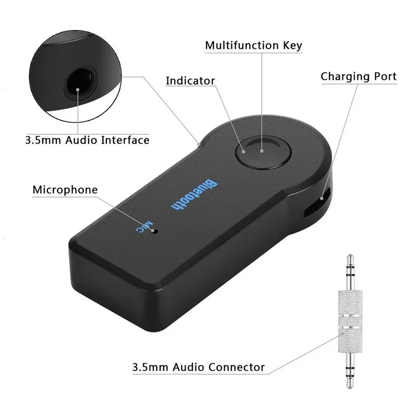 2-in-1 Bluetooth 5.0 Audio Receiver & Transmitter for Car & TV
