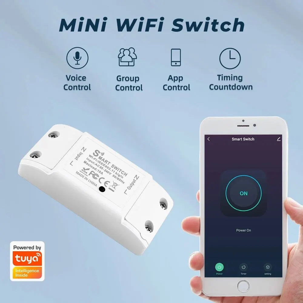 Tuya WiFi Smart Relay Switch Module — Alexa & Smart Life Compatible