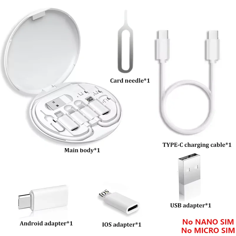 Multi-USB Charging Cable Kit - USB-C, Lightning & Micro USB