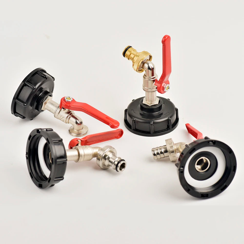IBC Tank Tap Adapter S60x6 Thread to 16mm Quick Connect Valve Fitting