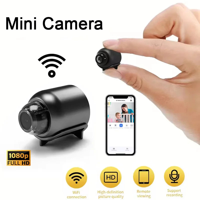 Mini 1080P HD Smart Security Camera — Night Vision & Motion Detection