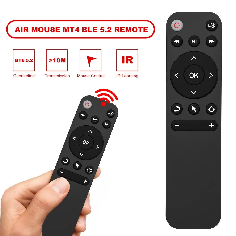 MT4 Smart Bluetooth IR Remote Controller for TV Box & Projector