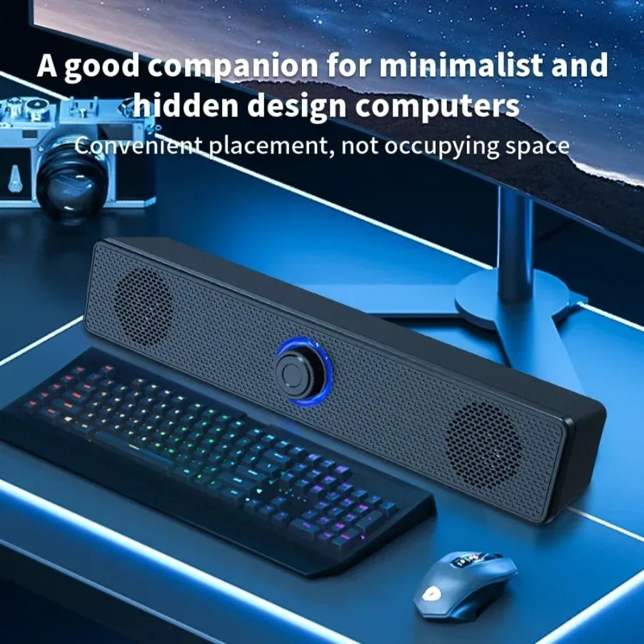 USB Powered Soundbar for TV, PC & Gaming
