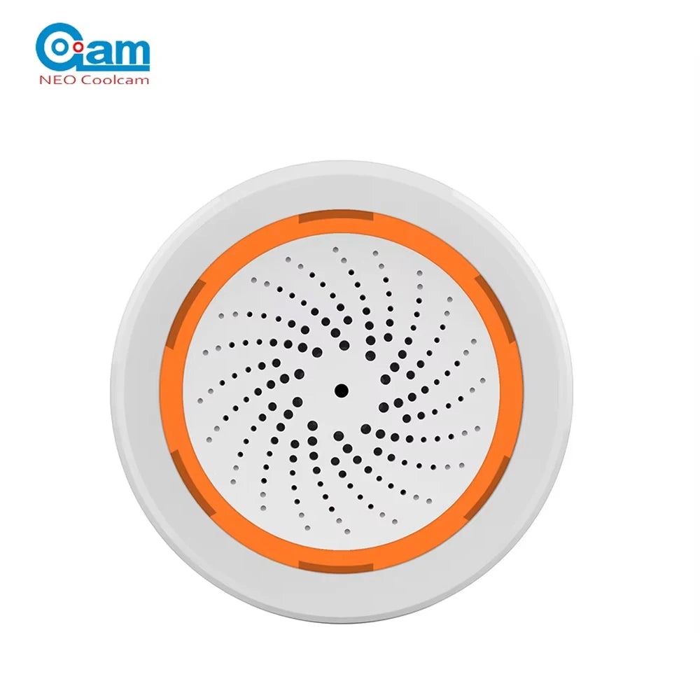 Coolcam Tuya Zigbee Smart Siren Alarm — Strobe Alerts, USB Powered
