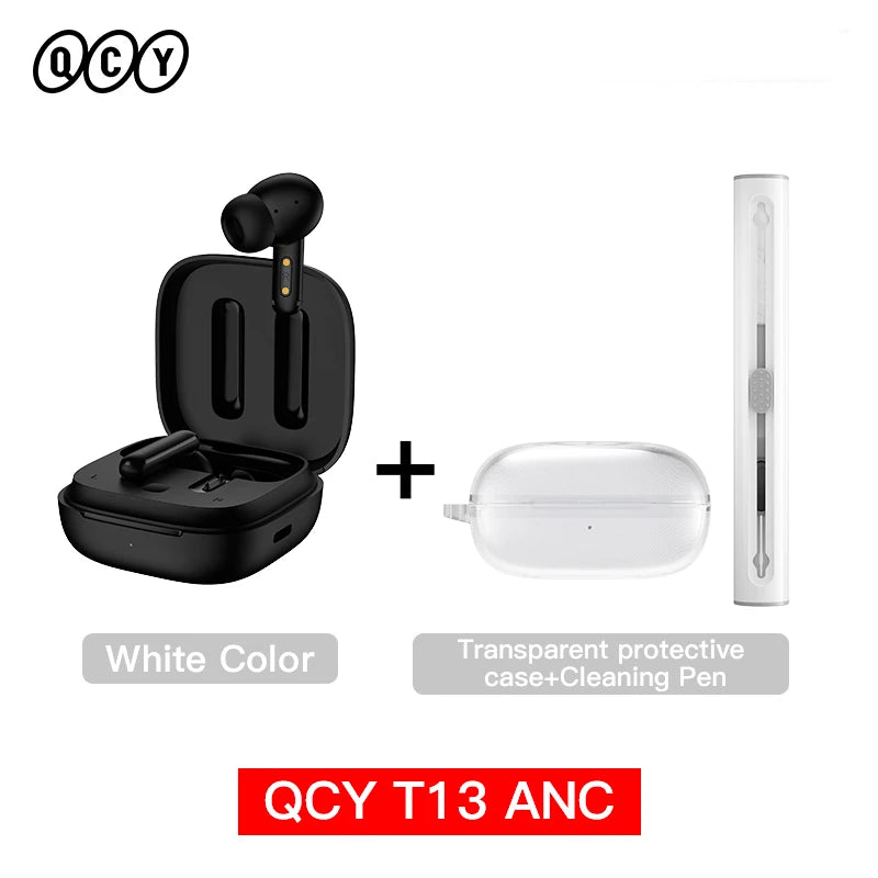 QCY T13 ANC Wireless Earbuds with 4-Mic Noise Cancellation
