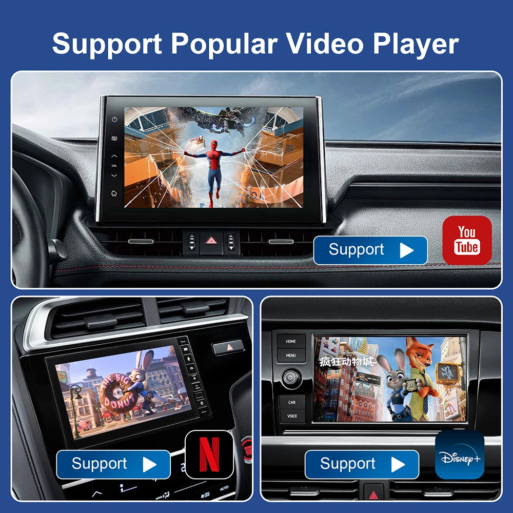 Android 13 Smart TV Box with Wireless CarPlay & Android Auto