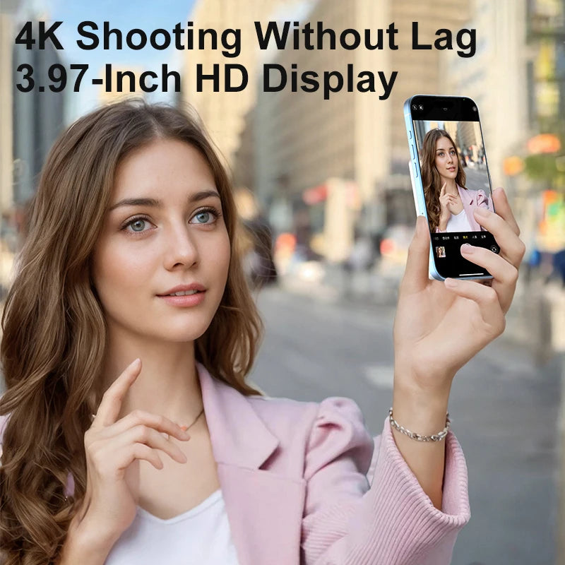 Magnetic Phone Monitor - Real-Time Selfie & Rear Camera Display