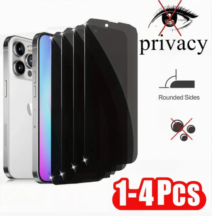 Anti-Peep Full Cover Privacy Screen Protector for iPhone