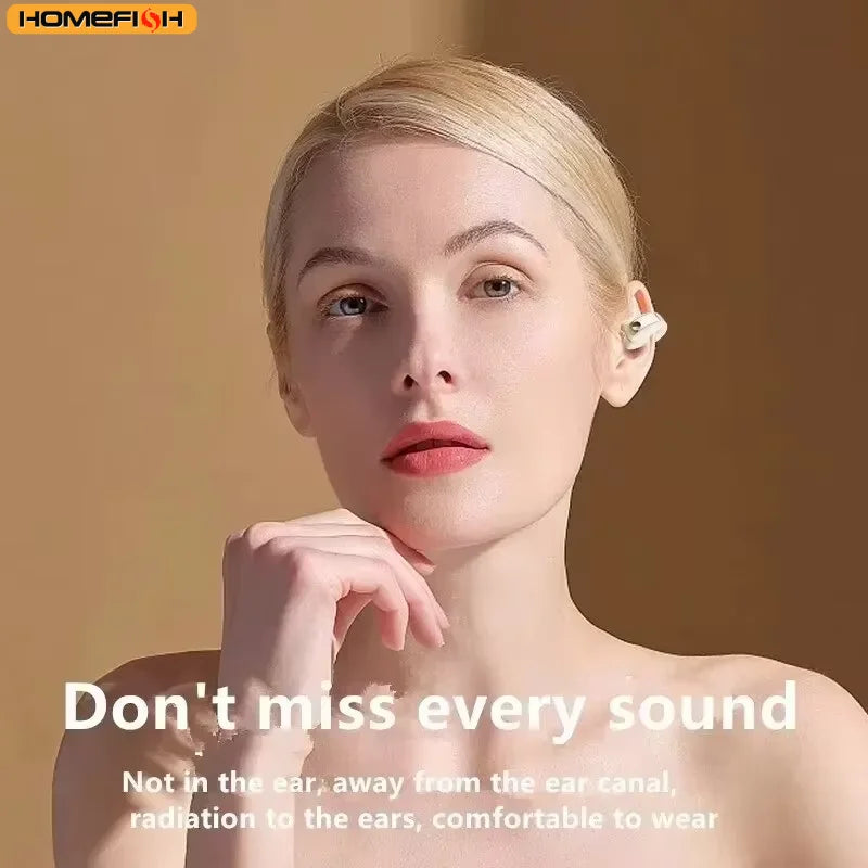 Bone Conduction Clip-On Wireless Earphone