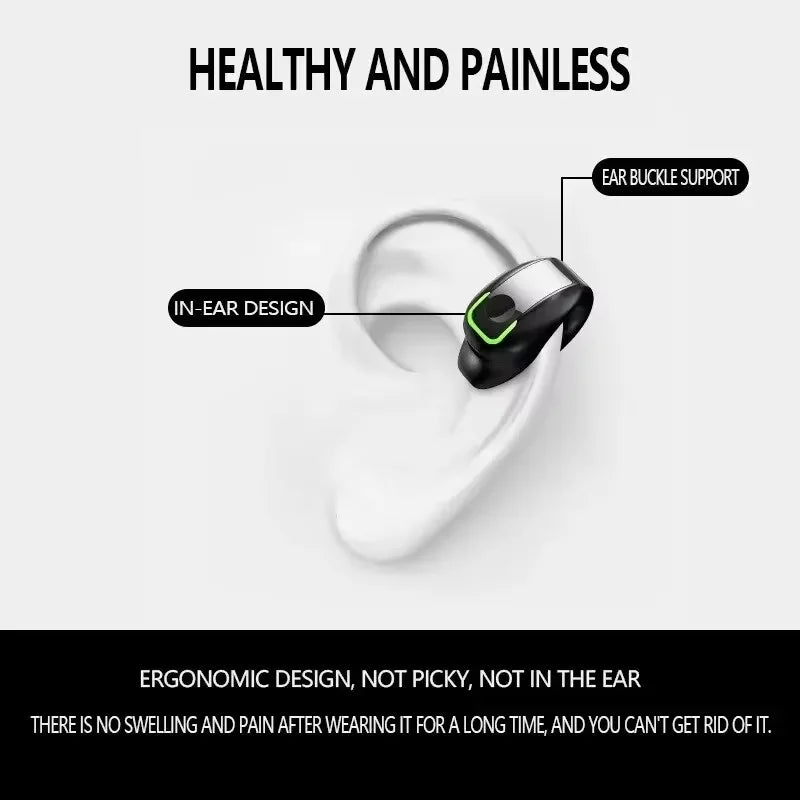 Bone Conduction Clip-On Wireless Earphone