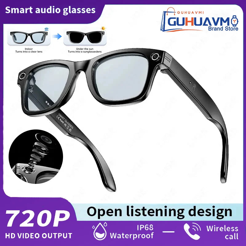 AI Smart Glasses — 8MP Camera, 100+ Language Translation, Bluetooth Calling