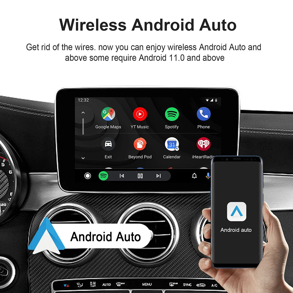 Android 13 Smart TV Box with Wireless CarPlay & Android Auto