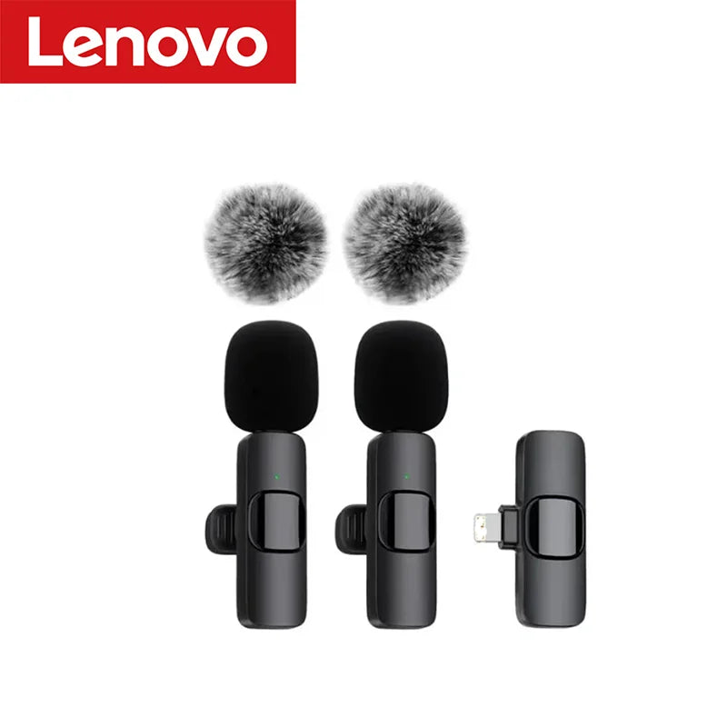 Lenovo Mini Wireless Lavalier Microphone for Live Streaming