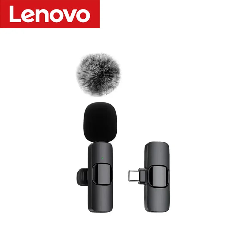 Lenovo Mini Wireless Lavalier Microphone for Live Streaming