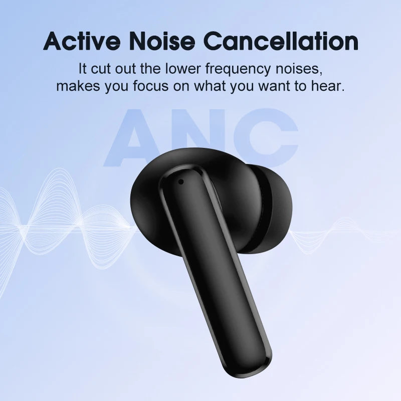 QCY T13 ANC Wireless Earbuds with 4-Mic Noise Cancellation