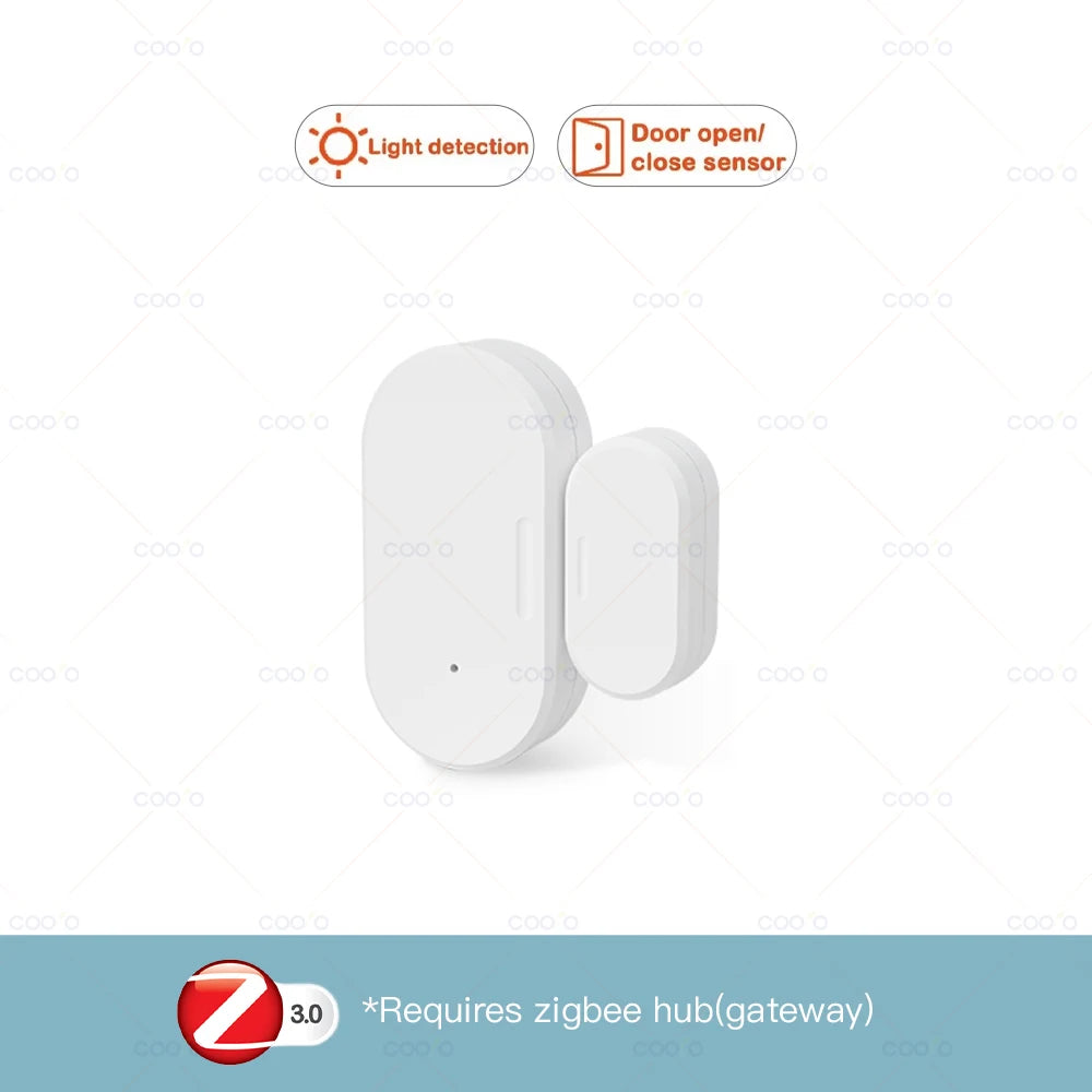 Smart ZigBee Door & Window Sensor with Light Detection & App Alerts